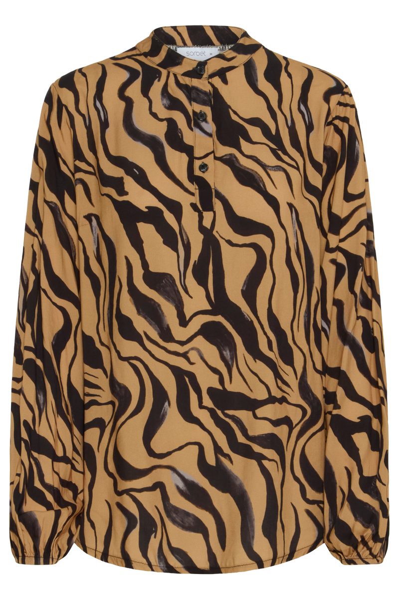 SBIBERIA DYREPRINT Bluse