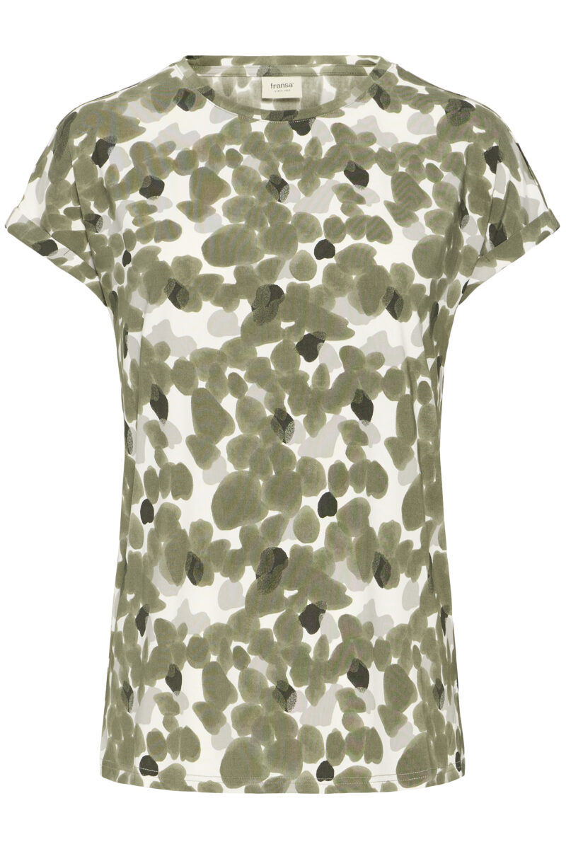 FRANSA FRSEEN TEE 1 ARMY T-shirt - Billede 2