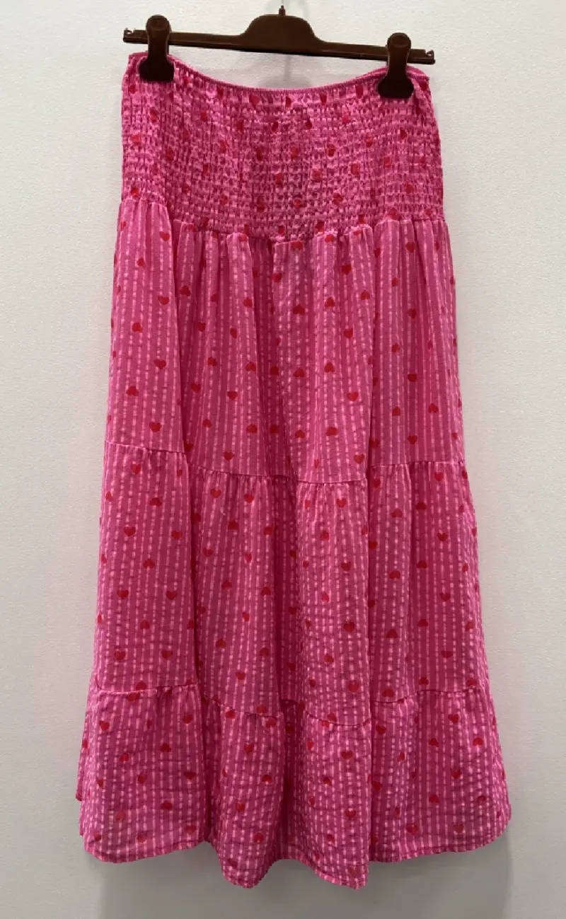 MARTA DU CHATEAU NATASJA PINK/RØD HJERTE Nederdel