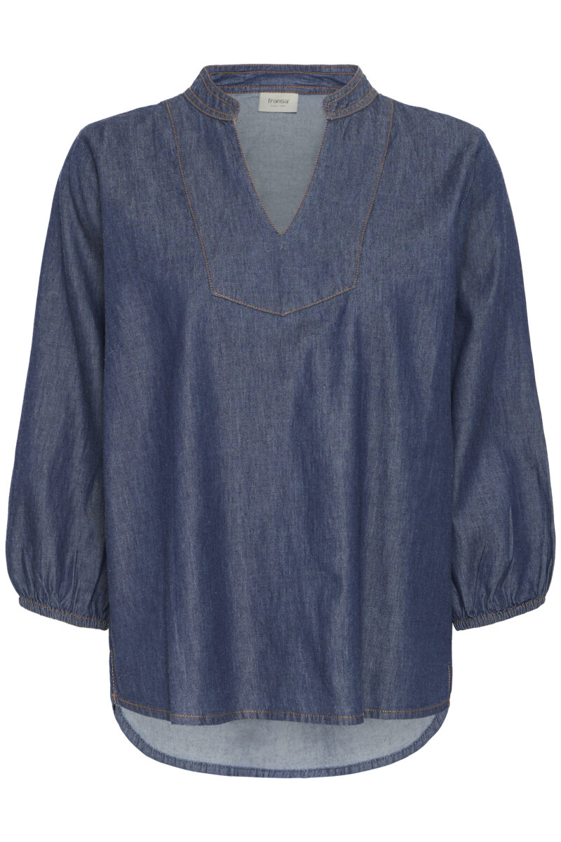 FRLARISSA DENIM  Bluse - Billede 2