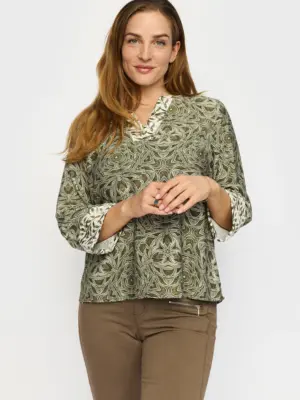 2-BIZ HELENE GRØN BLUSE