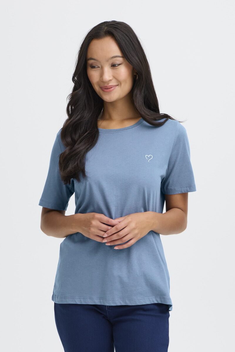 FRANSA FRHEART TEE BLÅ T-shirt