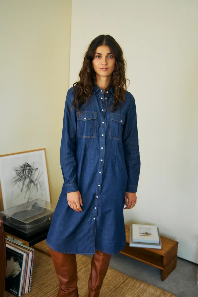 FRLARISSA DENIM 1 Kjole