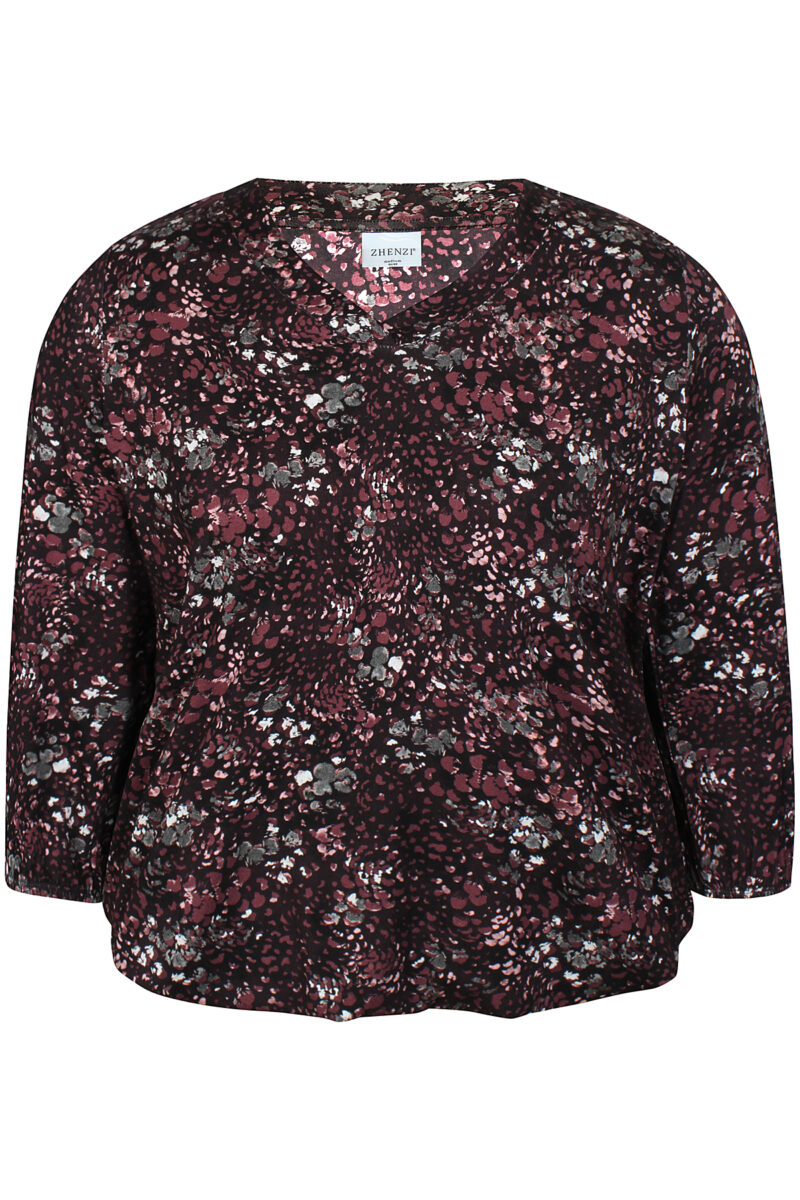 ZHENZI SYLVA BORDEAUX Bluse