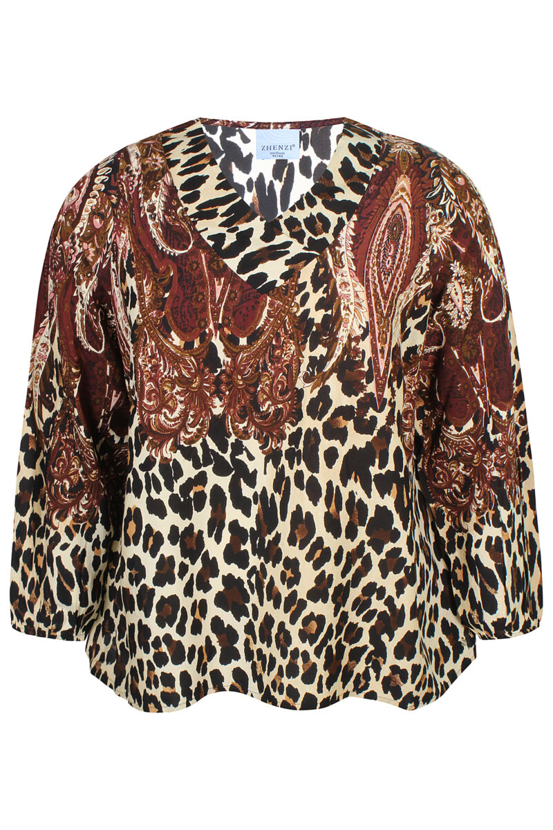 ZHENZI SIFF BORDEAUX Bluse