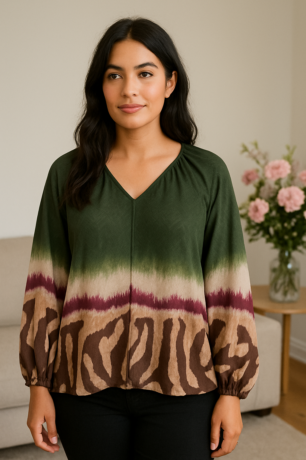 MDCBELLADONNA BLUSE MILITÆR