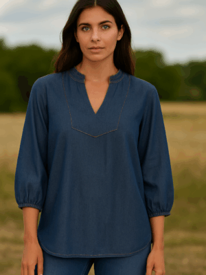 FRLARISSA DENIM  Bluse