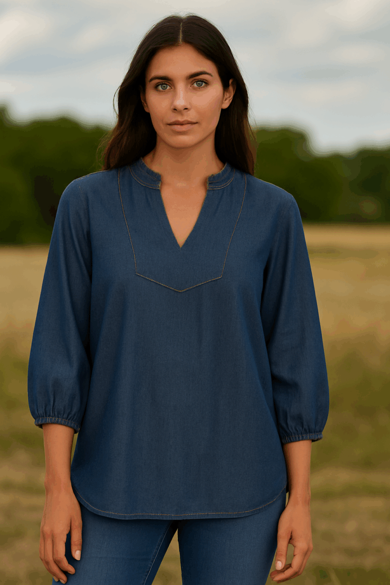 FRLARISSA DENIM  Bluse