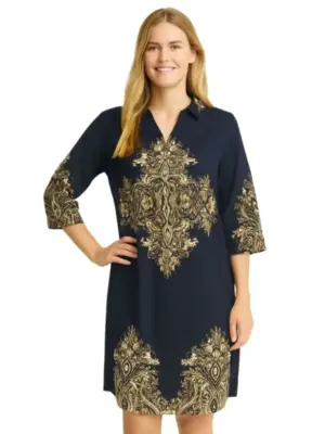 FRADARA NAVY Kjole