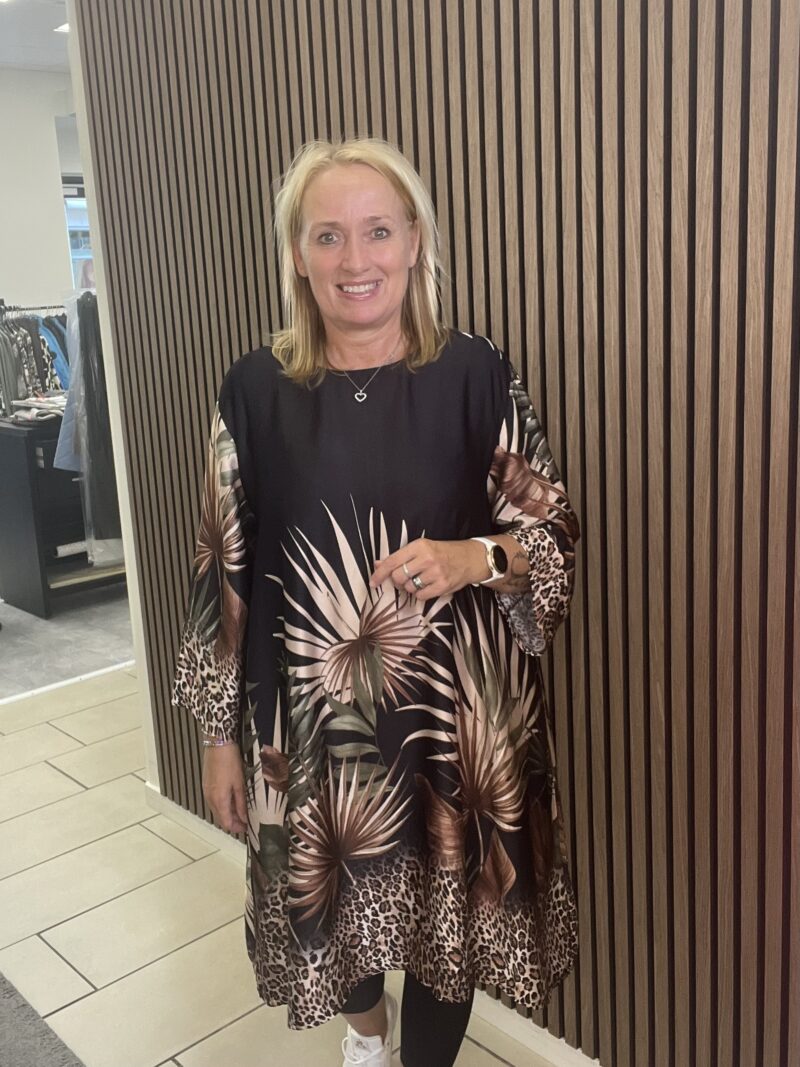 MDCCLAUDETTE KJOLE SORT /GRØN