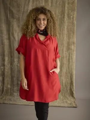 ZHENZI ORRA RØD Tunika Ingen farve