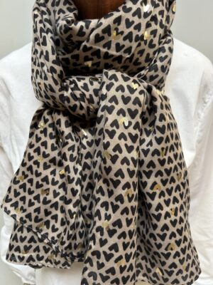 SCARVES C257 COFFE Tørklæde