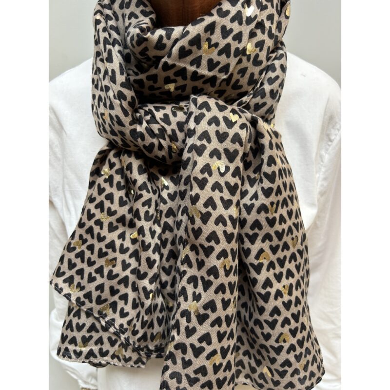 SCARVES C257 COFFE Tørklæde