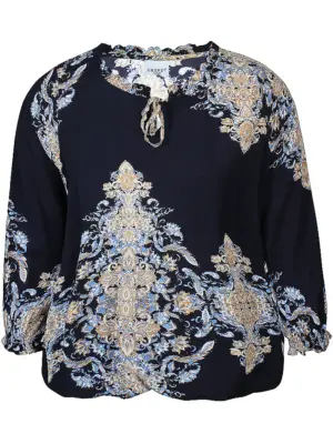 ZHENZI SILA NAVY Bluse