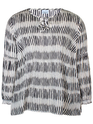 ZHENZI SISY SORT/HVID Bluse