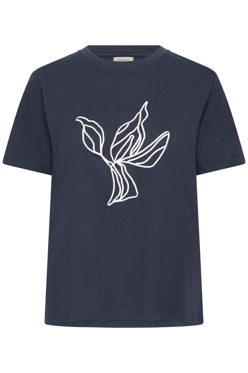 FRARIELLA TEE 1 NAVY T-shirt - Billede 2