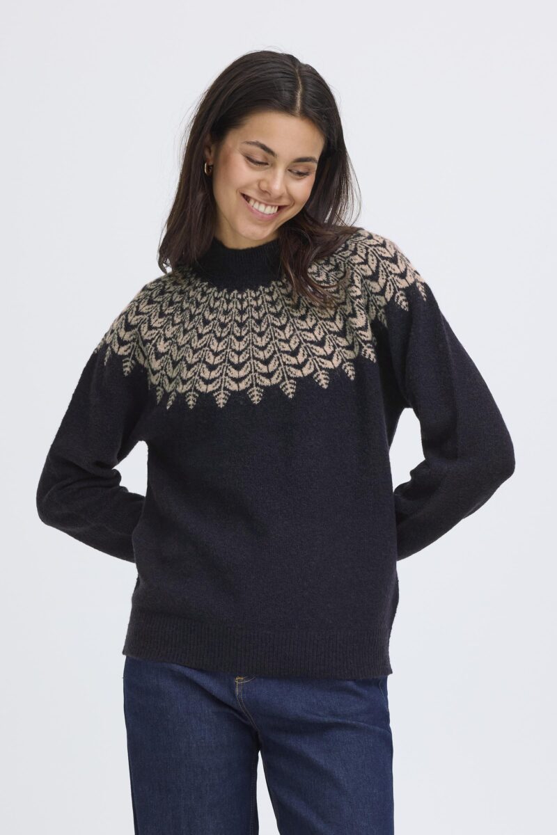 FRISABELLA 5 NAVY/BRUN Strik