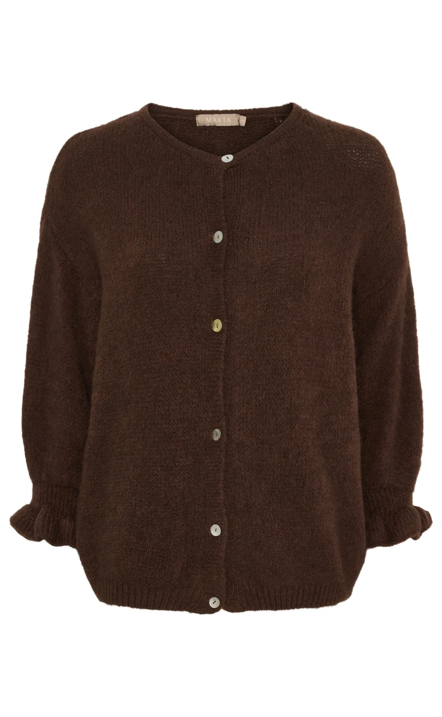 MARTA 2413 BROWN Cardigan