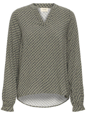 FRANSA FRFLOWY 3 ARMY/SORT Bluse