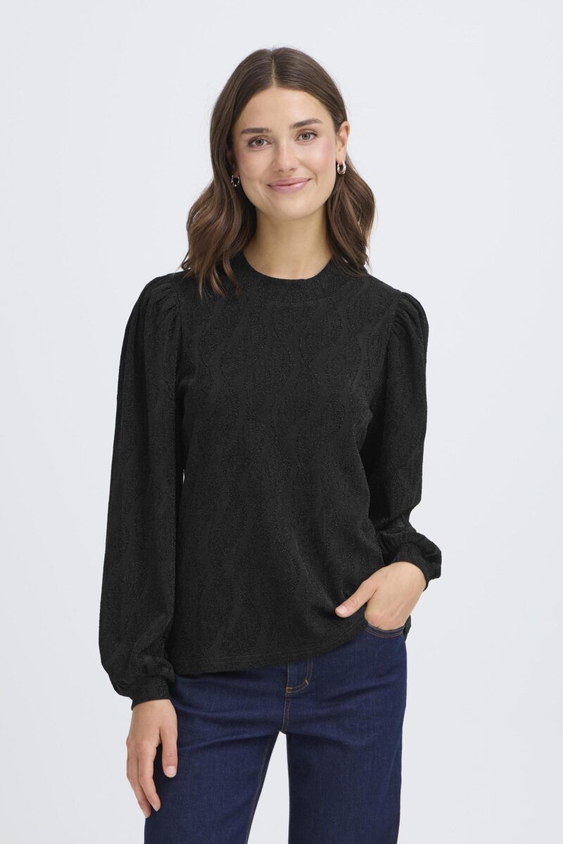 FRANSA FRAVALON 1 SORT Bluse