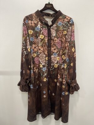 MARTA DU CHATEAU ACORN BRUN/BLomster Kjole