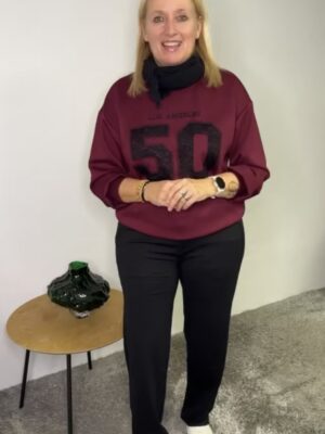 MARTA DU CHATEAU LIORA VINRØD  SWEAT