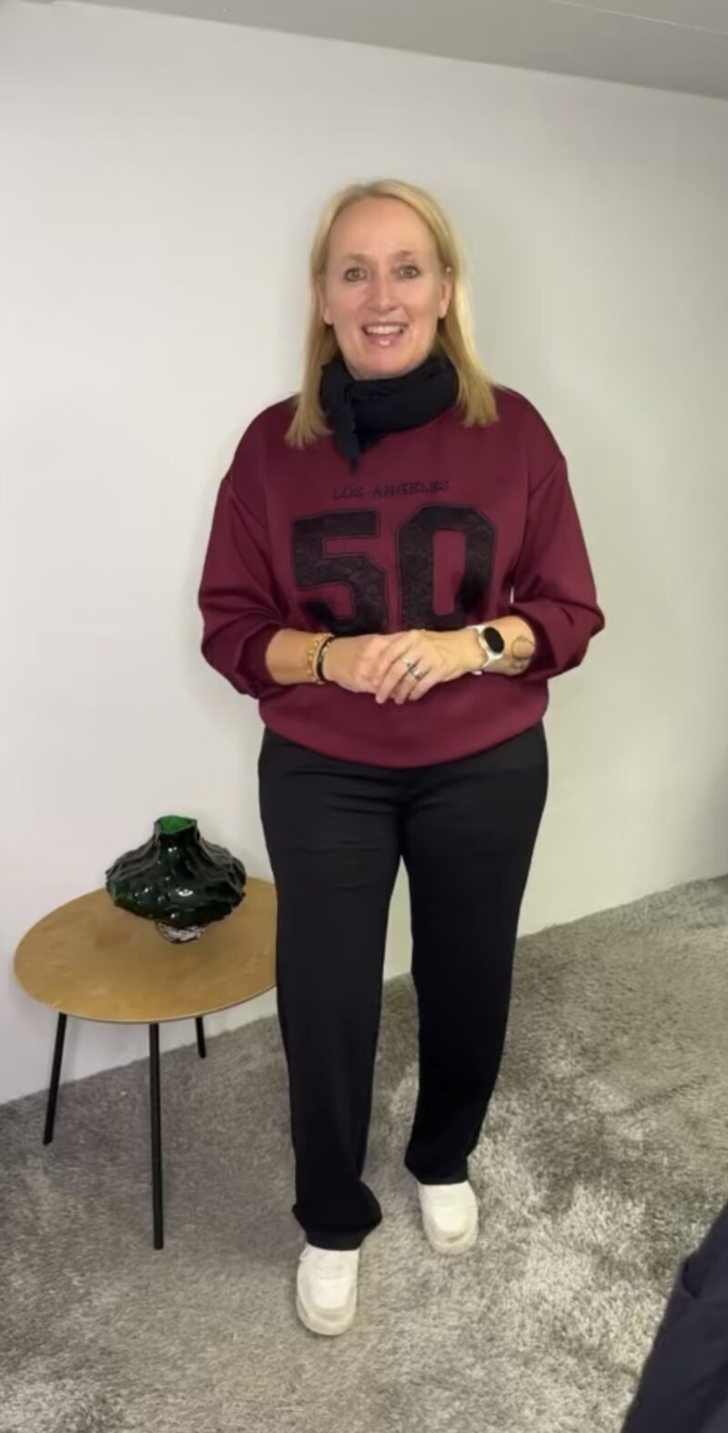 MARTA DU CHATEAU LIORA VINRØD  SWEAT
