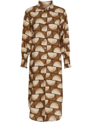 MARTA DU CHATEAU NATTY BRUN Kjole