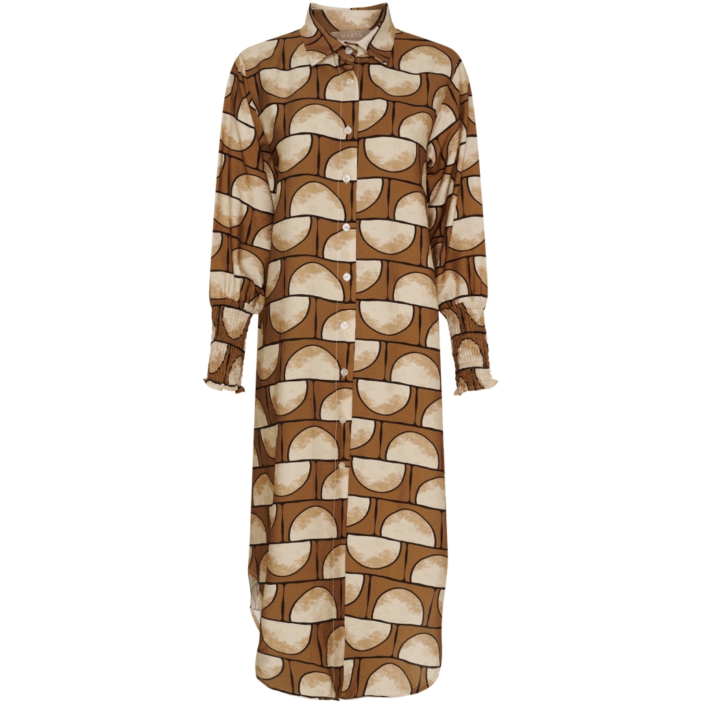 MARTA DU CHATEAU NATTY BRUN Kjole