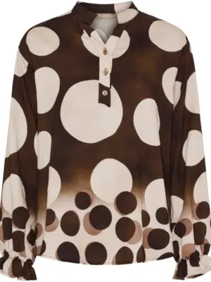 MARTA DU CHATEAU ASPEN BRUN Bluse