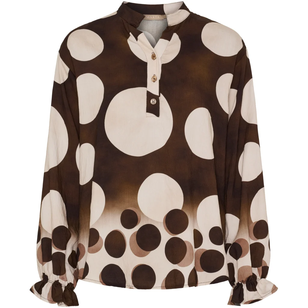 MARTA DU CHATEAU ASPEN BRUN Bluse