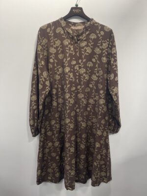 MARTA DU CHATEAU INDIGO BRUN/GULD KJOLE