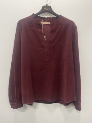 MARTA DU CHATEAU MORGANA VINRØD BLUSE