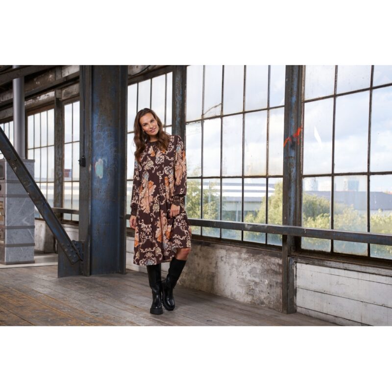 MARTA DU CHATEAU PARSLEY BRUN/RUST KJOLE