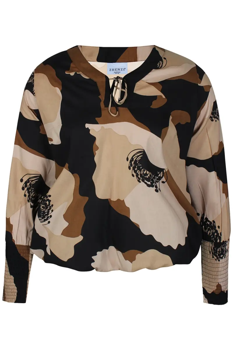 ZHENZI SADIE BRUN Bluse - Billede 2
