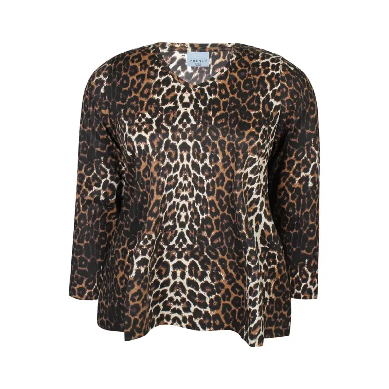 ZHENZI SAGA1013 DYRPRINT Bluse - Billede 2