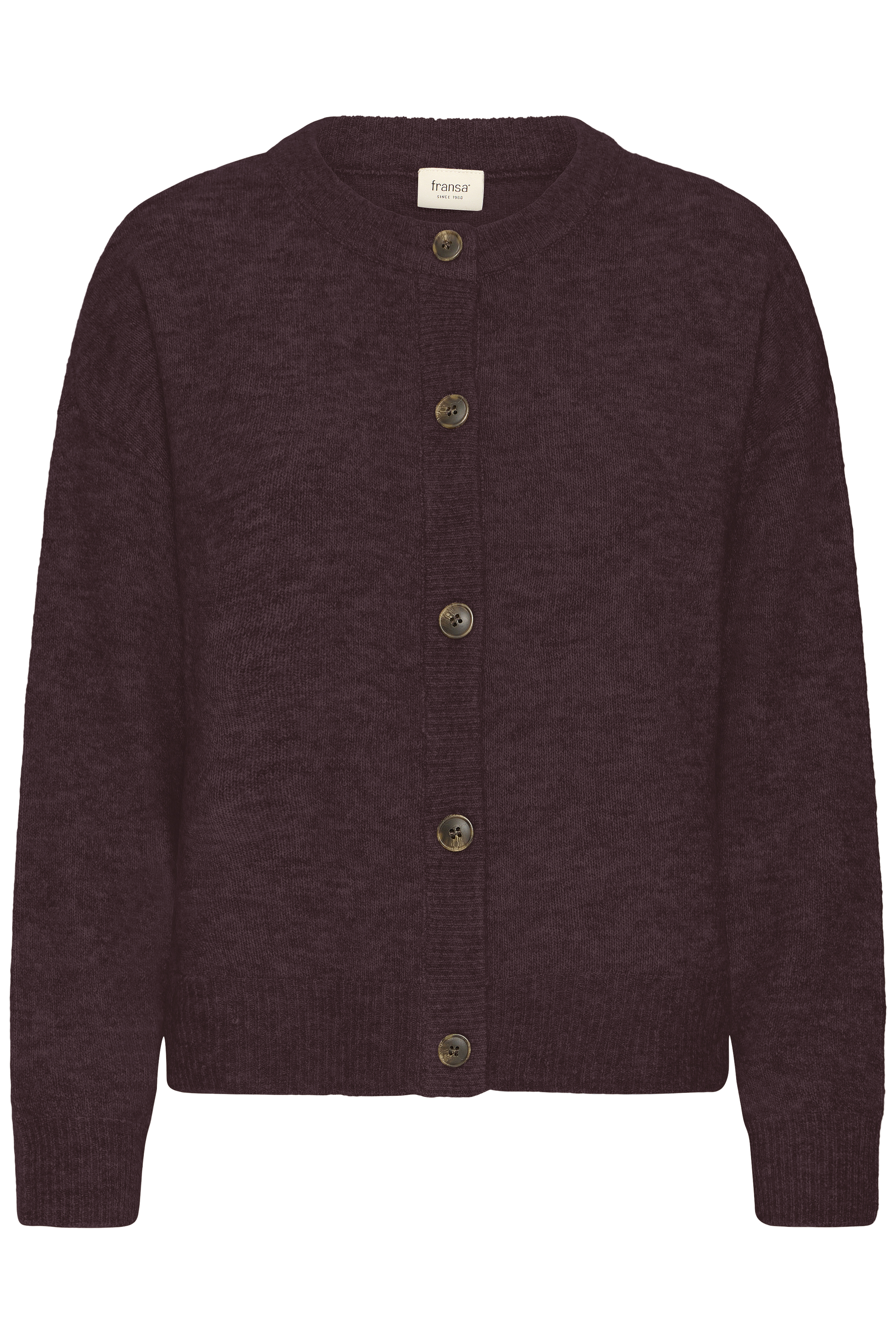 FRANSA FRSANNY 3 BORDEAUX Cardigan