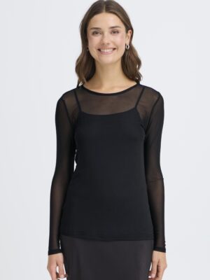 FRANSA FRDETA TEE 1 SORT Bluse