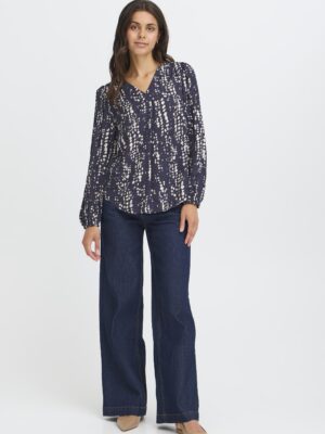 FRANSA FRARIANA 4 NAVY Bluse