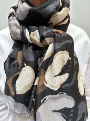 THREE M C237 SORT Tørklæde