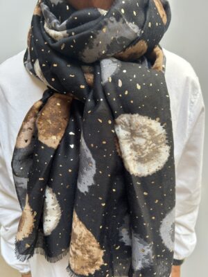 THREE M C238 SORT Tørklæde