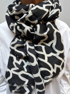 THREE M C263 SORT Tørklæde