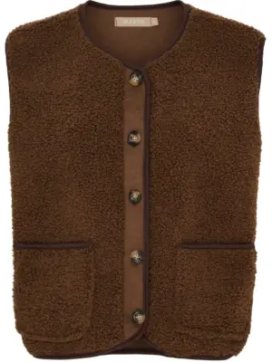 MARTA DU CHATEAU EMMIE BRUN VEST