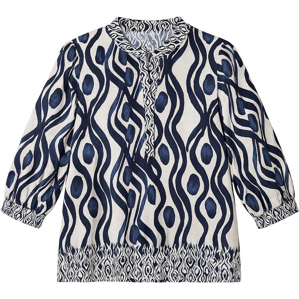 2-BIZ HANNA BLÅ Bluse