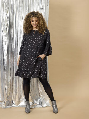 ZHENZI VELA SORT/HVID Tunika