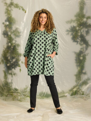 ZHENZI-ALORA 1194 TUNIKA GRØN