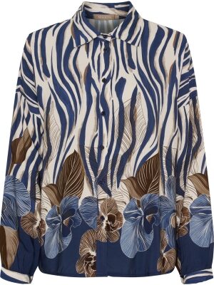 MARTA DU CHATEAU CAPRI BLÅ Bluse