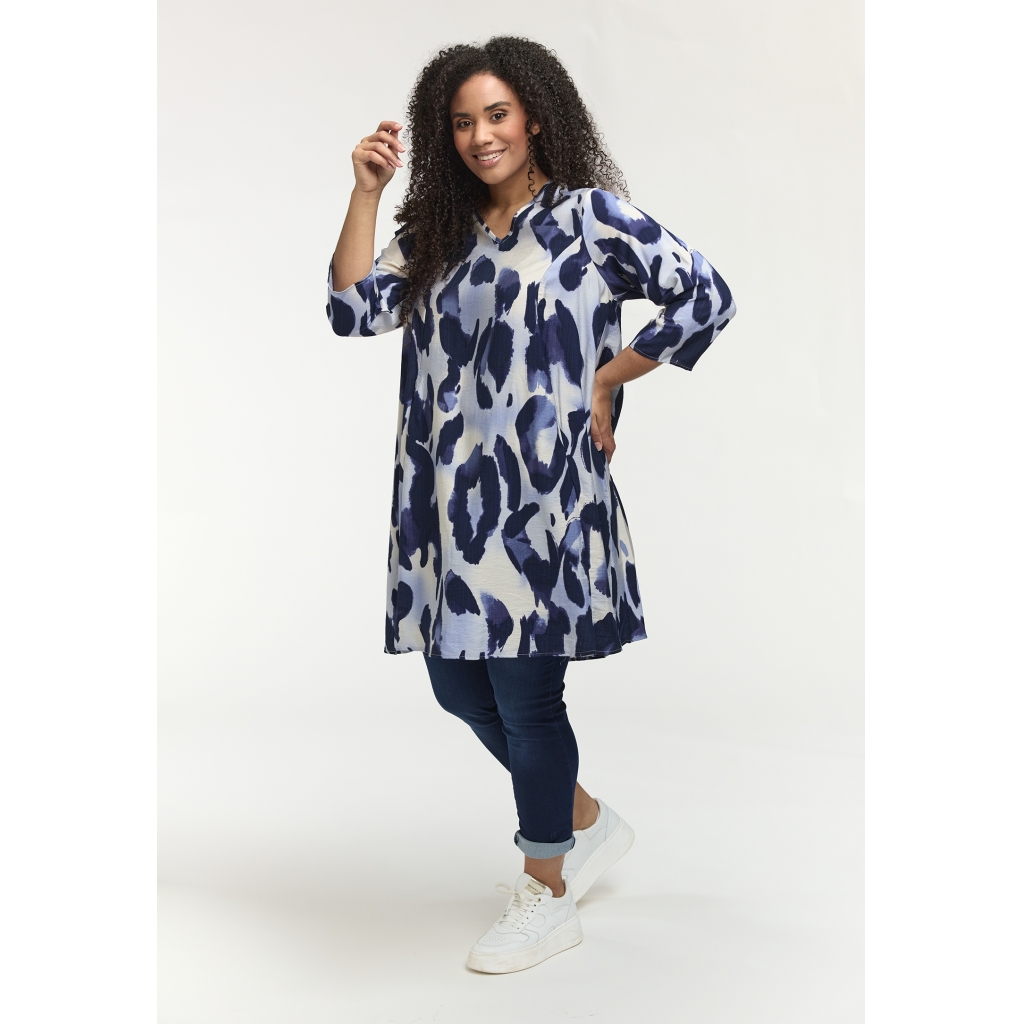 STUDIO BIRGITTE DRESS BLÅ Tunika - Billede 2