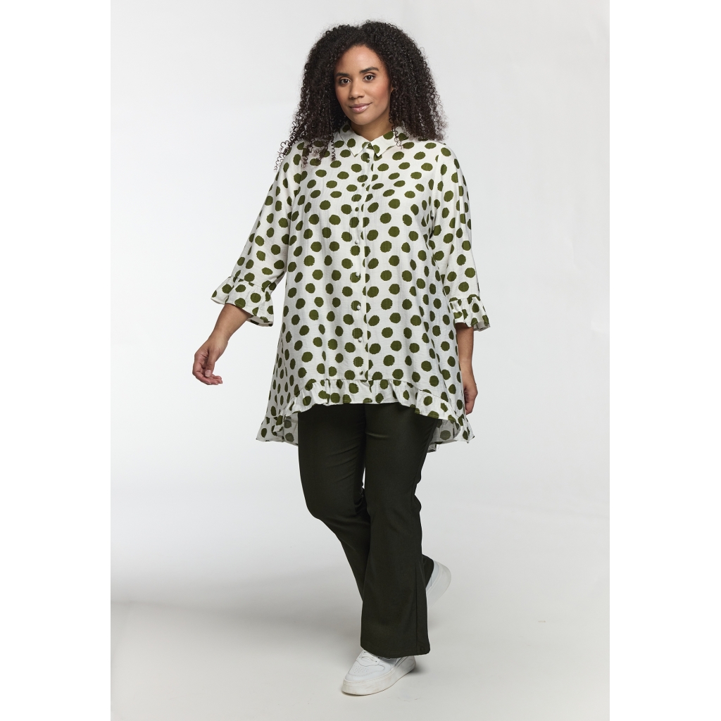 STUDIO SILJA TUNIC HVID/LIME - Billede 2
