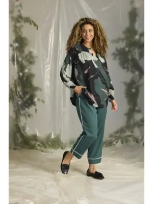 ZHENZI-ANITY 1205 BLUSE GRØN